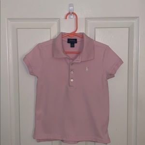 Girls Pink Polo